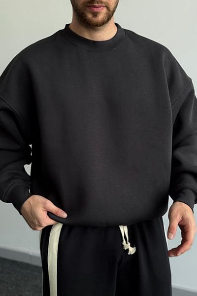 Moderk Men's Oversize Crew Neck Sweatshirt - 3 Thread