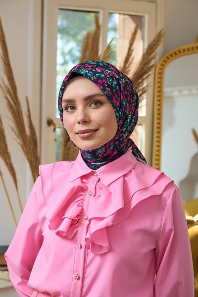 İpekhan Summer Sparkle Collection Μαλακό Κασκόλ Μωβ Ροζ 1191-08