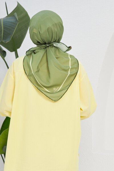 İpekhan Κασκόλ βισκόζης από βαμβακερό λάδι με απλό σχέδιο