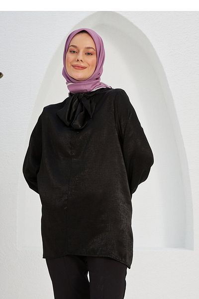 İpekhan Κασκόλ βισκόζης από βαμβακερό λιλά με απλό σχέδιο
