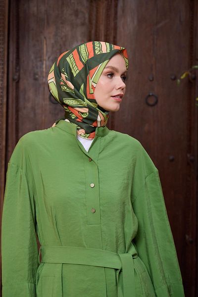 İpekhan Marrakech Συλλεκτικό Μαλακό Κασκόλ Sea Green 1197-07