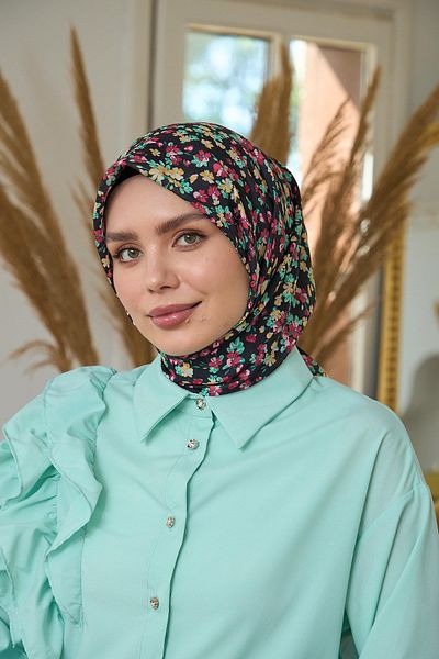 İpekhan Summer Sparkle Collection Μαλακό Κασκόλ Μαύρο Κίτρινο 1191-01