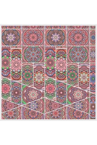 İpekhan Φουλάρι Yakamoz Powder Πράσινο Βαμβακερό Βισκόζη