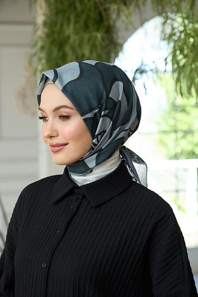İpekhan Μαλακό κασκόλ Γκρι Anthracite Summer Shine Collection - 1188-04