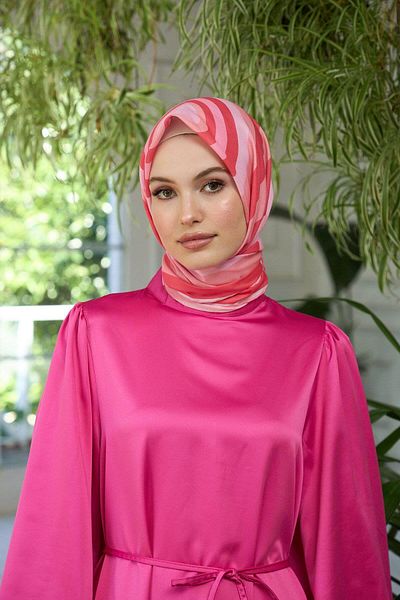 İpekhan Μαλακό κασκόλ Coral Powder Summer Sparkle Collection - 1183-10