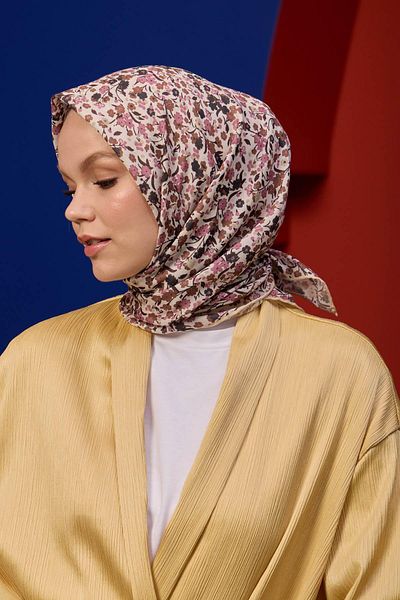 İpekhan Marrakech Koleksiyon Soft Eşarp Sütlü Kahve 1193-27