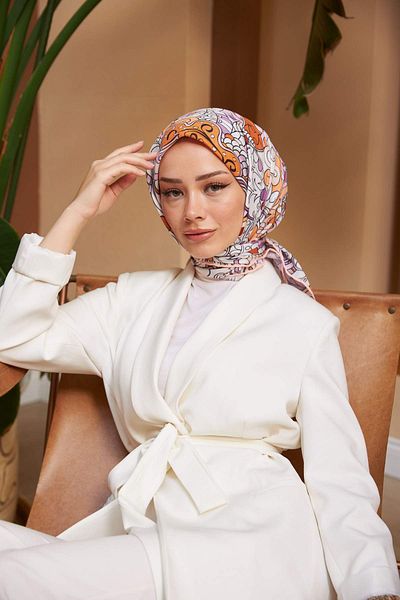 İpekhan Colorday Melodi Μαλακό Κασκόλ Πορτοκαλί 1153-02