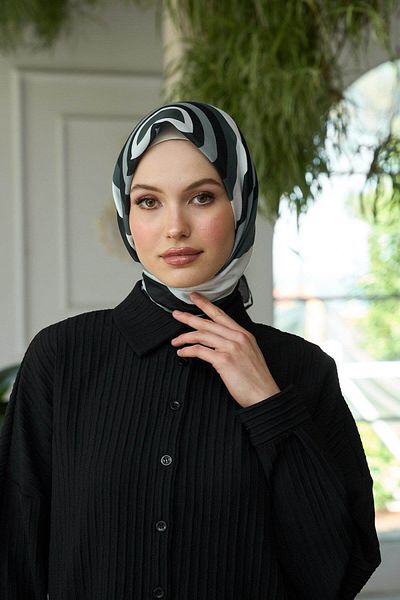 İpekhan Συλλογή Soft Scarf Summer Shine - Ασπρόμαυρο 1183-06