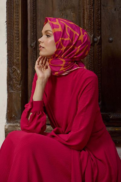 İpekhan Μαλακό κασκόλ Marrakech Collection Rose Pink Salmon 1196-10