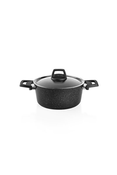 Schafer 7 Piece Black Cookware Set - Black Stone