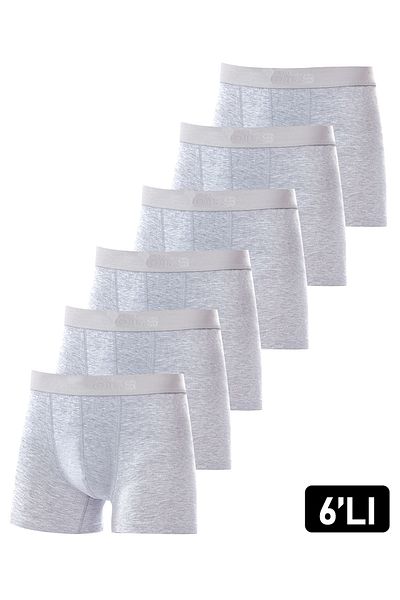 Öts Ανδρικό Lycra Boxer Grey 6-pack