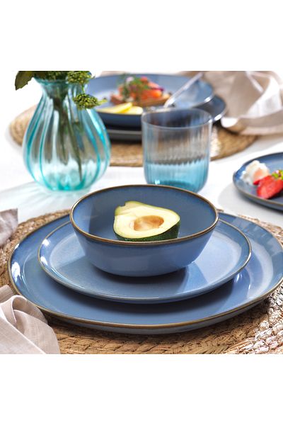 Schafer Hope Dining Set 24 Pieces-blue