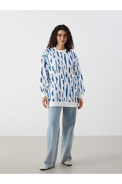 LC Waikiki Hanorac de damă cu model cu gât crew tunică - S5H384Z8