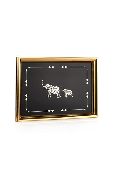 Schafer 1 Piece Bolero Tray - Gold/Black01