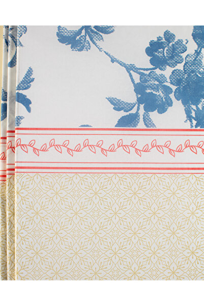 Madame Coco Laurette Disposable Tablecloth - Indigo/Beige - 80X100 cm