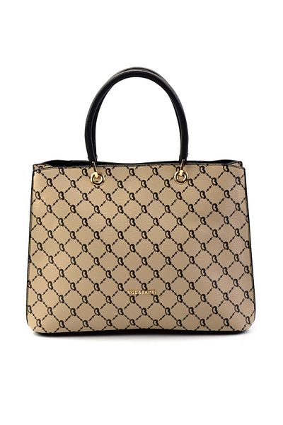 Bambi Beige 1 Black Women's Handbag C 06004901551