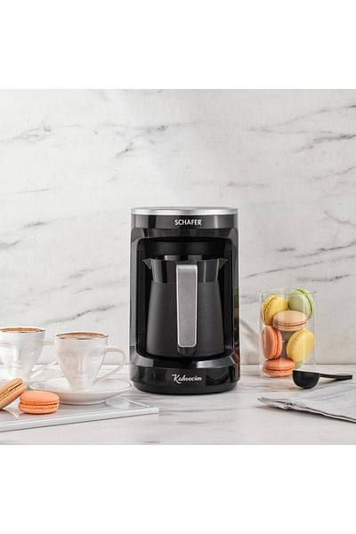 Schafer My coffee automatic turkish coffee machine - black