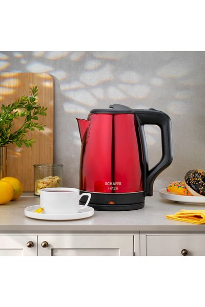 Schafer Hitze Stainless Steel Water Heater (Kettle)-Red