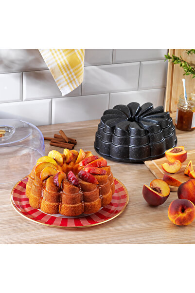 Schafer Black Stone Frame Döküm Kek Kalıbı 1 Parça-siyah