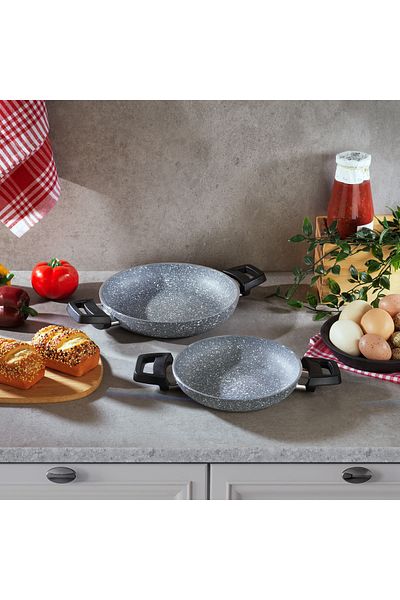 Schafer Eternal 2 Piece Sahan 18cm 22Cm-Grey