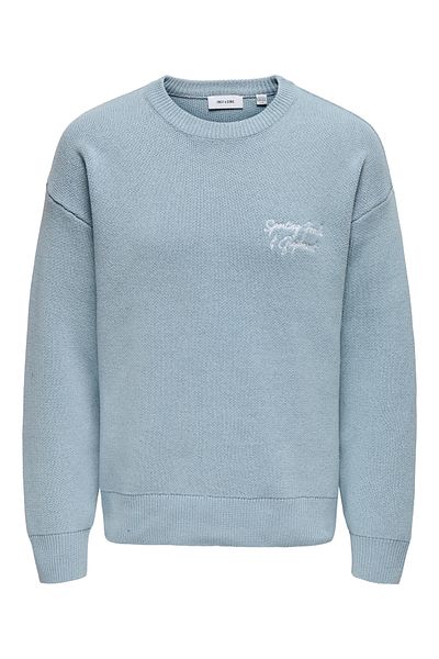 Only & Sons Onsgabir Rlx Ls - Jacquard Crew Knit Sweatshirt