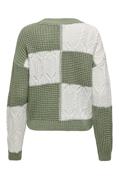 JDY JDYJUSTY L/S MIX STRUC PULLOVER KNT NOOS 15276930 Sea Spray