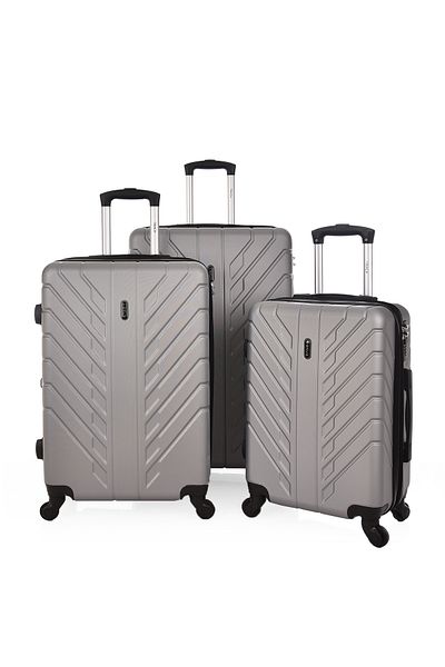 Track Travel Bag 3Pcs Luggage Set Hard Trolley MHL009-3P