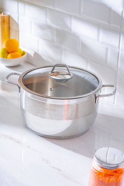 ACAR Karat Steel Deep Pot - 26 Cm