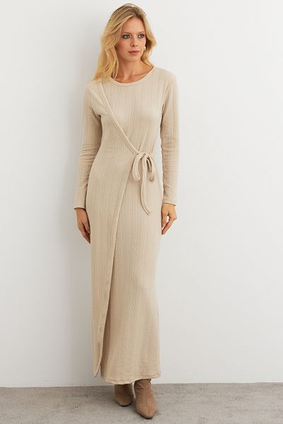 Cool & Modest Γυναικείο φόρεμα Vanilla Double Breasted Maxi - MTF31