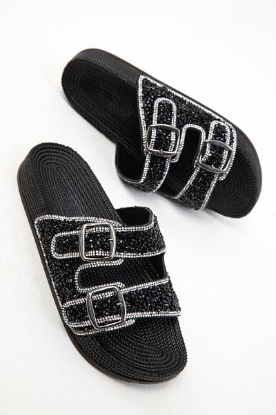 SOHO Women's Black Slippers - Model 19266