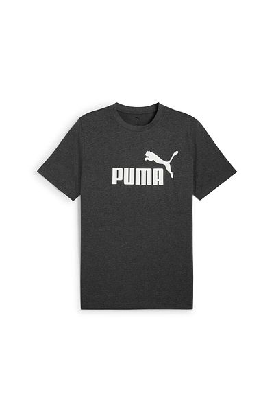 Puma رقم ESS. 1 شعار - هيذر جراي تي شيرت، رمادي داكن هي