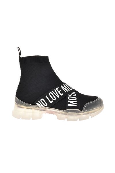 Love Moschino SNEAKERD.TREK45 – Schwarze Herzjacke