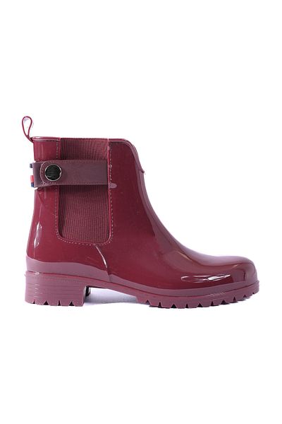 Tommy Hilfiger Metall Detaillierte Ankle Rainboot