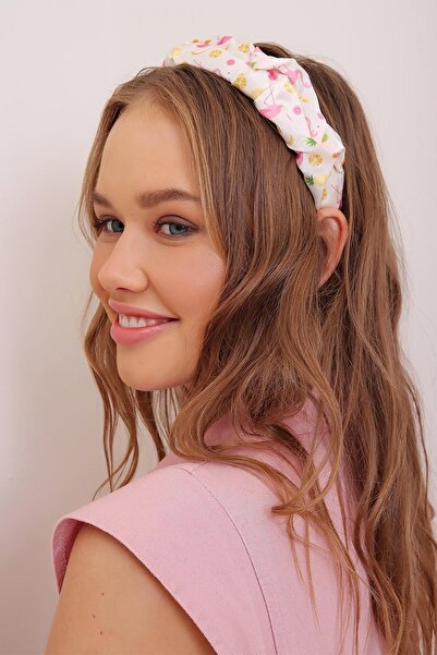 Trend Alaçatı Stili Haar- & Stirnband - Rosa - Casual