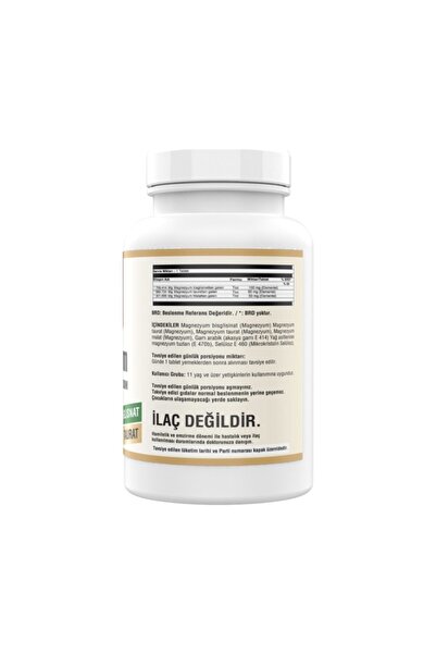 NCS Magnesium Malat Taurat Glisinat 90 Tablet Element Formül