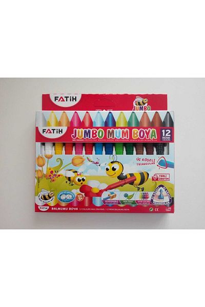 Fatih 12 Colors Jumbo Triangle Crayon