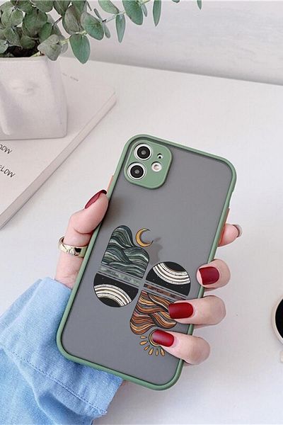 mooodcase حافظة هاتف فاخرة بنمط موجة الغروب مع حماية لعدسة الكاميرا المتوافقة مع هاتف Iphone 11
