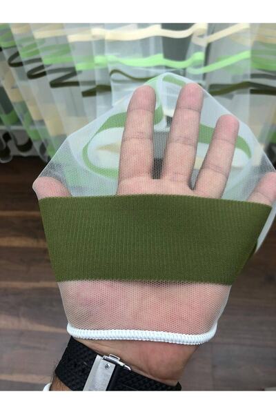 perdealemi Transverse Striped Banded Sports Tulle Curtain, 250x260, Sparse Pleat, 1/2