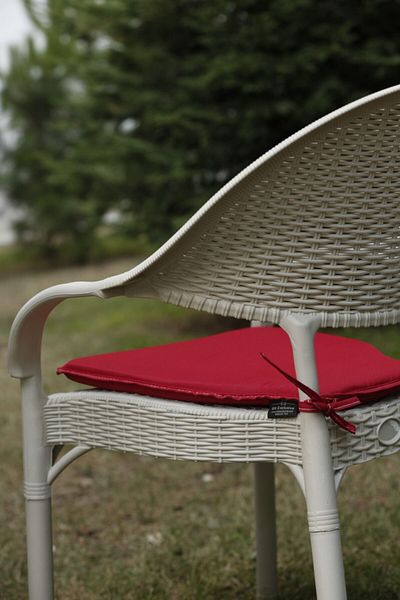 BK exclusive Allium Chair Cushion 3 Cm Red