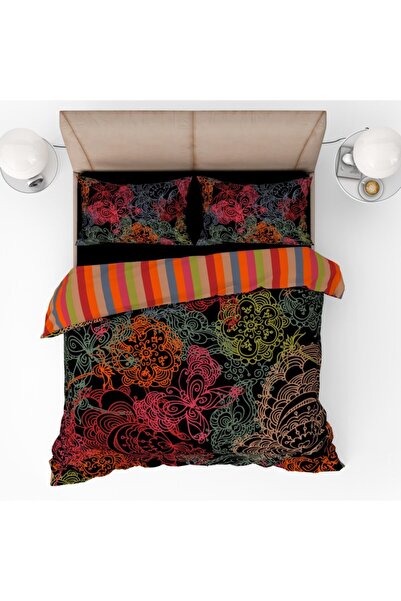 yok yok evim eve dair her şey Šareni cvetovi i leptiri 3D Digitalna štampa ko...