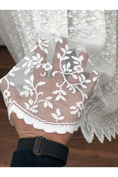 perdealemi Özel Örme Dokulu Dantel Tül Perde 450x260 Normal Pile 1/2.5