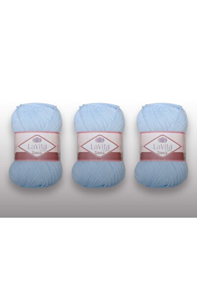 LaVita Yarn Gonca El Örgü Ipligi 5-пакетна нитка Taka Yarn (5019-СЕРИН БЛАКИТНИЙ)