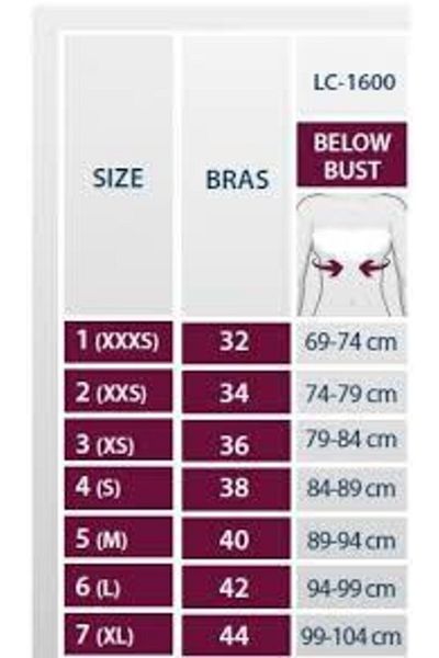 Aurafix Breast Enlargement and Reduction Post-Op Bra with Liposuction Clasp (Skin Color) Lc-1600