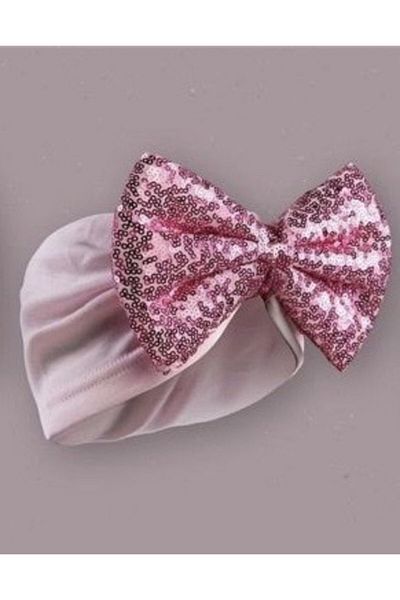 Kayra Baby Girl Combed Cotton Sequin Bonnet