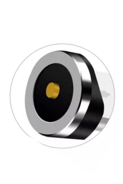 Genel Markalar 5 Adet Plug Type-c Yedek Başlık Işıklı Mıknatıslı Şarj Kabloların Plug Manyetik Başlık Dönüştürücü