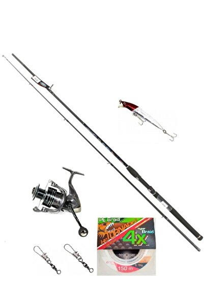 Oskar Long Life Xtra Flexx 2,40mt 10-30 Gr Atarlı Kamış + Sea Lord 3000 Makine (9+1bb) Ful Spin Seti