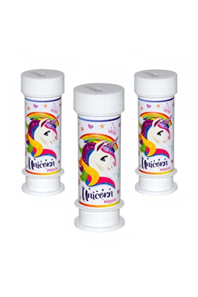 parti sürprizi Unicorn Köpük Baloncuk 6 Adet