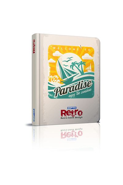 Gıpta Caiet retro cu copertă rigidă 20x28 120 coli
