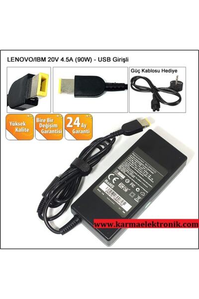 LENOVO Ideapad Z710 Uyumlu Notebook Adaptör - Laptop Şarj (afila 20v 4.5a 90w)