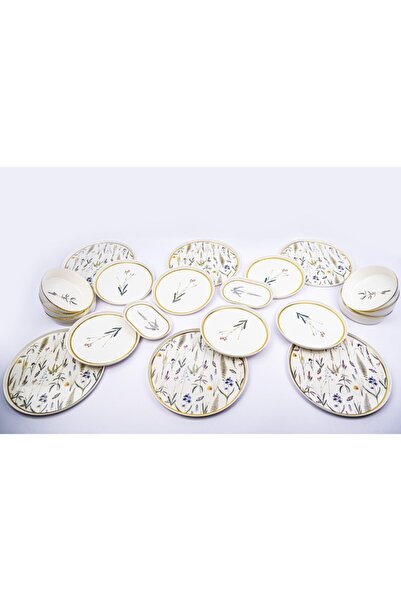 Porland Botanical (DESEN4) Yemek Takımı 6 Kişilik 20 Parça